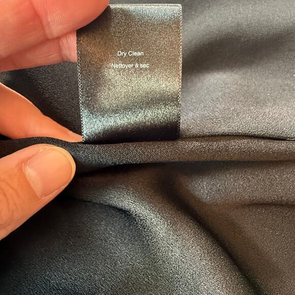 ARITZIA BABATON Redford Moto Vest Black Drapey Crepe Sleeveless Biker Vest SZ 6 - Picture 13 of 16